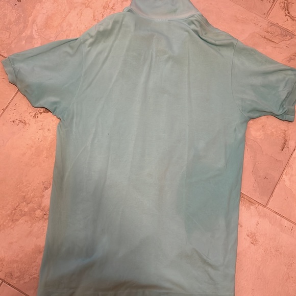 Lacoste polo style T-shirt in blue/green aqua. Beautiful - Picture 3 of 3